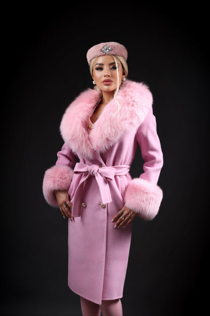 Mob Wife Coat (Pink)