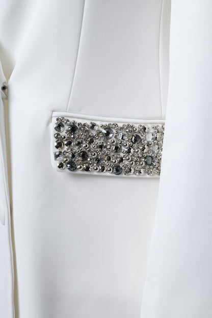 White After Dark Oversized Blazer