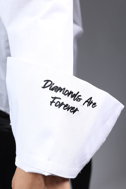 Give Me Diamonds Long Sleeve Button Up Shirt