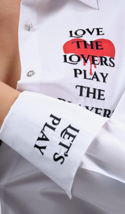 Love The Lovers Long Sleeve Button Up Shirt